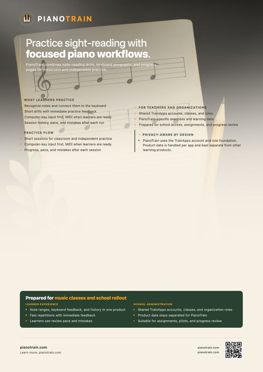 PianoTrain Flyer